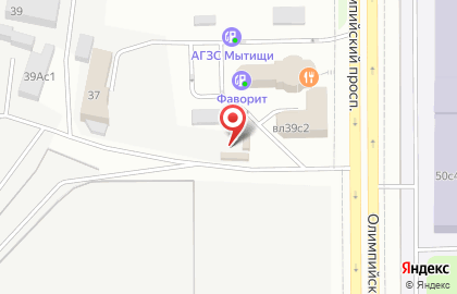 Шиномонтажная мастерская на Олимпийском проспекте на карте