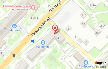 Аптека Калина Фарм в Великом Новгороде на карте