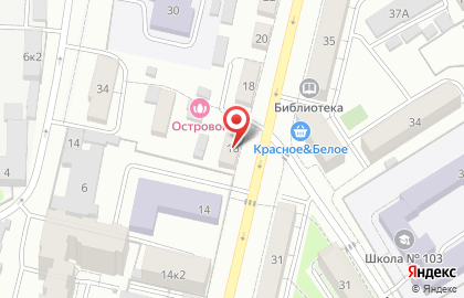 Сауна Островок в Железнодорожном районе на карте