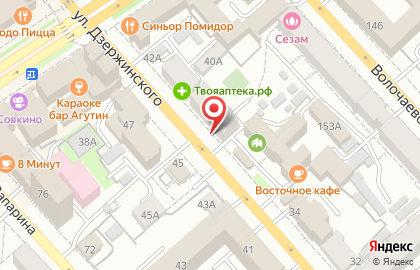 Глобус на улице Дзержинского на карте
