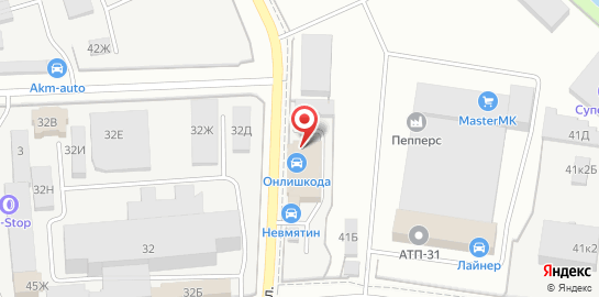 Автоцентр Top Service на Полевой Сабировской улице на карте
