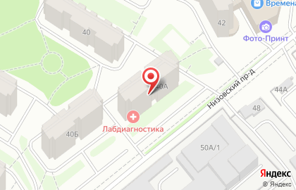Лечебно-диагностический центр ЛАБДИАГНОСТИКА в Дзержинском районе на карте