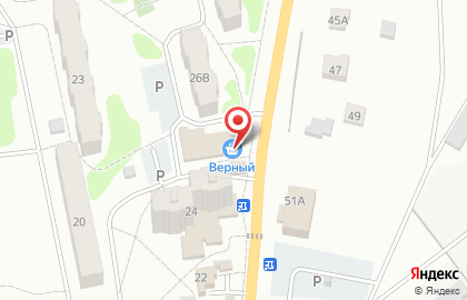 Супермаркет Верный в Москве на карте