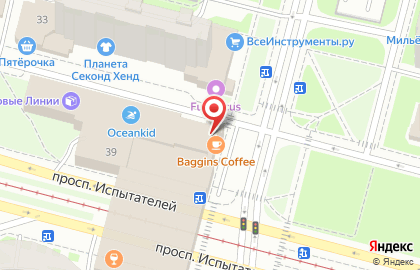 Магазин спортивного питания Fitnessbar.ru на метро Комендантский проспект на карте