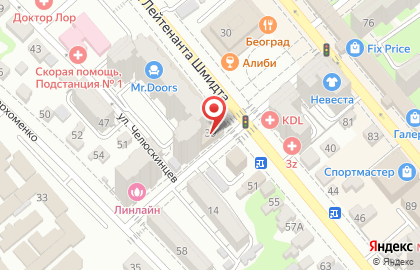 ЮниКредит Банк в Краснодаре на карте
