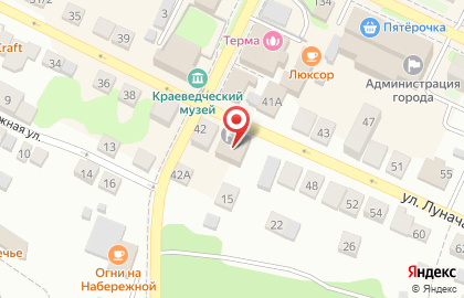 Любимый город на улице Луначарского на карте