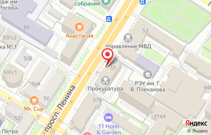 Банкомат Московский Индустриальный банк, филиал в г. Туле на проспекте Ленина, 55 на карте