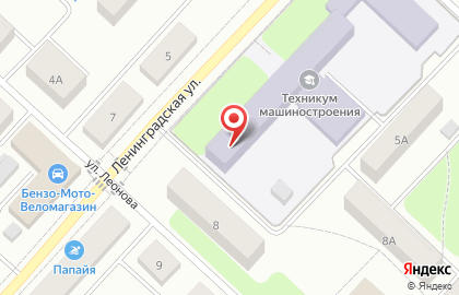 Юргинский техникум машиностроения и информационных технологий на карте