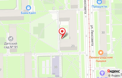 Общежитие, СПбНИУ ИТМО на улице Ленсовета на карте