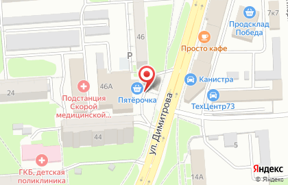 Магазин разливных напитков Хмельной домик в Заволжском районе на карте