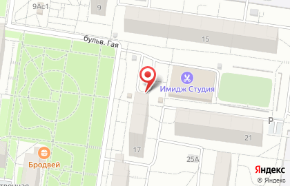 Птичий ряд на бульваре Гая на карте