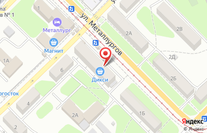 Универсальный магазин Хозяюшка в Пролетарском районе на карте