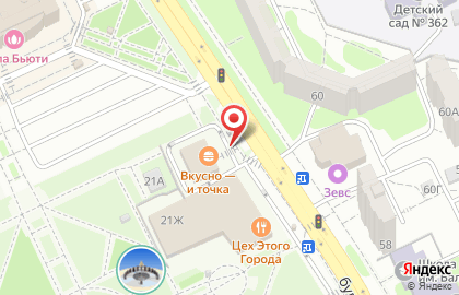 Билборды (6х3 м) от РА Экспресс-Сити на бульваре 30-летия Победы на карте
