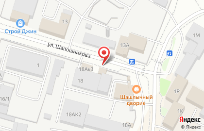 Продовольственный магазин на улице Героя Шапошникова на карте