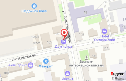 Гостиница Дом купца на карте