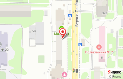 Магазин мясной продукции Лысковский Мясокомбинат в Нижегородском районе на карте