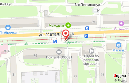 Киоск по продаже фруктов и овощей в Пролетарском районе на карте