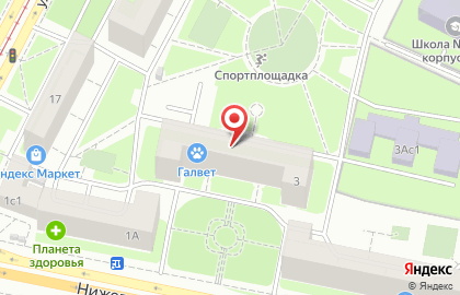 Шиномонтажная мастерская на Нижегородской улице на карте