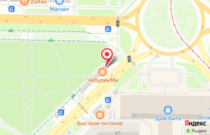 Кафе быстрого питания Food №1 в Центральном районе на карте