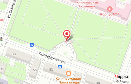 Бакалейная лавка на Пролетарской улице на карте