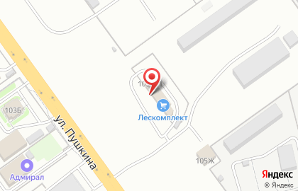 Торговая компания на улице Пушкина на карте