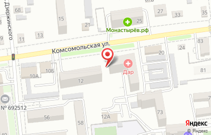 Многопрофильная фирма на Комсомольской на карте