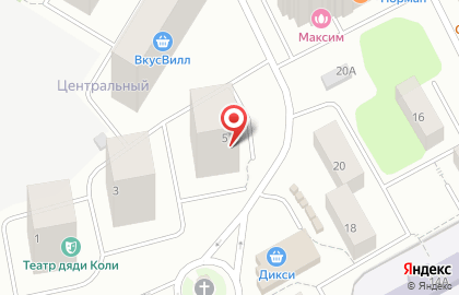 Универмаг Центральный на улице Иоанна Кронштадтского на карте