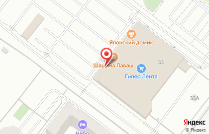 Гипермаркет Лента в Омске на карте