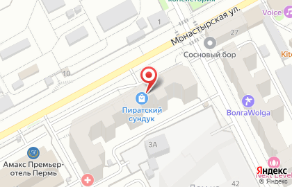 Пиратский сундук на карте