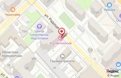 Компания Чистюля на улице Радищева на карте