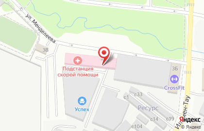 Мебельная фабрика Успех на улице Ильмен-Тау на карте