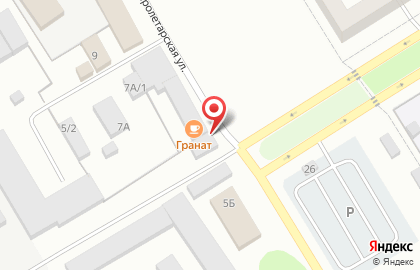 Кафе Granat на Пролетарской улице на карте