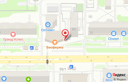 Челябинский филиал Банкомат, КБ Юниаструм Банк на Комсомольском проспекте на карте