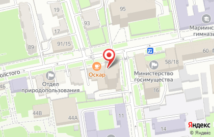 Ажур на улице Льва Толстого на карте
