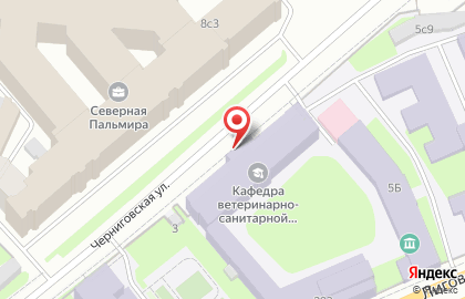 Санкт-Петербургский государственный университет ветеринарной медицины в Санкт-Петербурге на карте