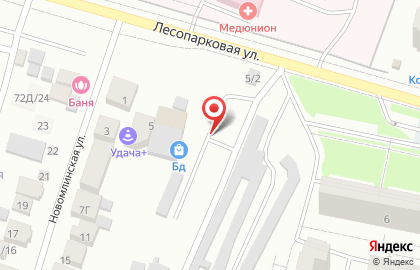Автостоянка на Новомлинской, 5/2 на карте