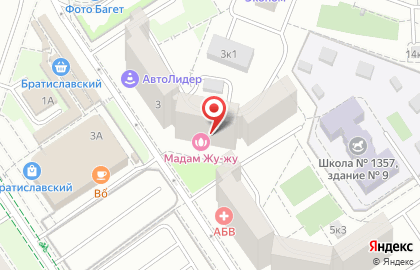Студия шугаринга Beauty Fox на Мячковском бульваре на карте