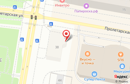 ЦентрОбувь на Пролетарской улице на карте