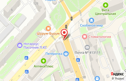 Киоск хлебобулочных изделий на проспекте Строителей на карте