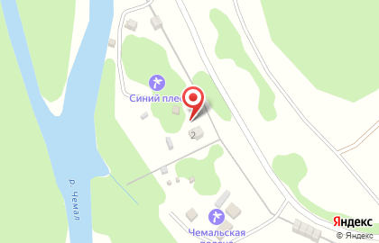 Синий плёс на карте