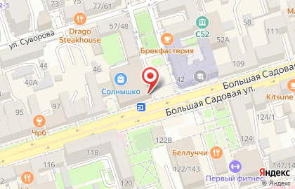 Телекоммуникационная компания МТС на Большой Садовой улице на карте