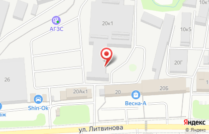 Компания Феррум в Октябрьском районе на карте