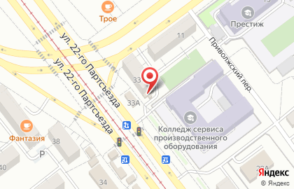 Банкомат Поволжский банк Сбербанка России на улице 22 Партсъезда, 33 на карте