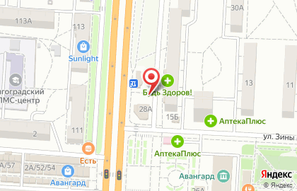 Киоск фастфудной продукции на улице 64-й Армии на карте