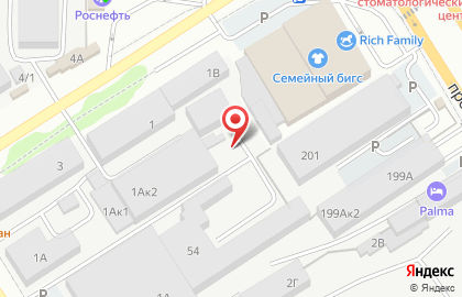 Автостоянка в Барнауле на карте