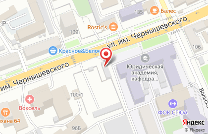 Шиномонтажная мастерская в Октябрьском районе на карте