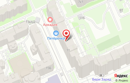 Сеть магазинов Удобный в Василеостровском районе на карте