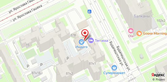 Ветеринарная клиника ИНДИГО на карте