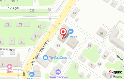 Магазин и пункт масла на розлив Liqui Moly 74 на улице Чайковского на карте