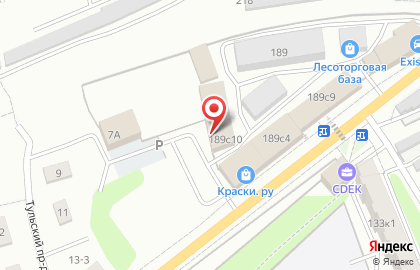 Торговая компания Профтех на Тульской улице на карте
